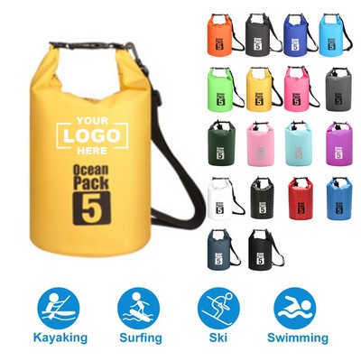 5 Liter Waterproof Dry Bag w/Roll Top