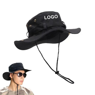 Wide Brim Sun Protection Bucket Hat