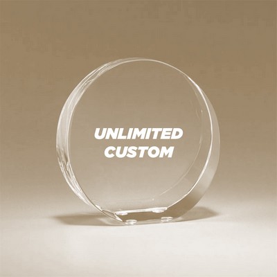 Round Standing crystal paperweight