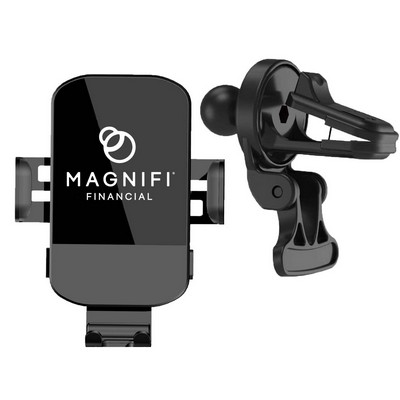 15W Automatic Lock Fast Charge Car Vent Cell Phone Holder