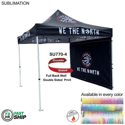 72 Hr Fast Ship - Full Back Wall for 10x10 Tent Kit, Sublimated, Double Sided Print