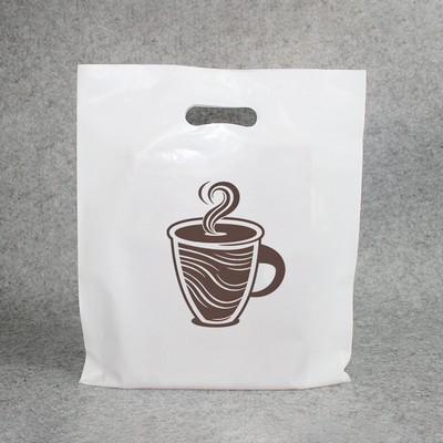 9.9"x13.8" 2.4mil Merchandise Bag W/ Die Cut Handle for Boutique Bag Shopping Clothes Packaging Bag