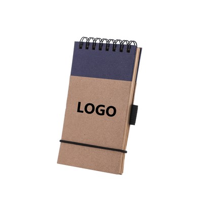 Eco Spiral Notepad with Pen 5x3
