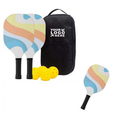 Wooden Pickleball Paddles Set