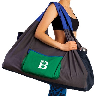 Yoga Mat Bag w/ Sewn-in Matt Holder Straps and 4 Pockets