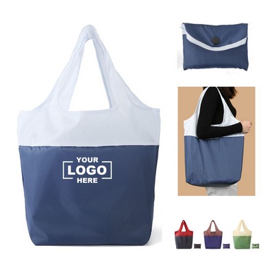 Polyester Waterproof Collapsible Shopper Tote Bag