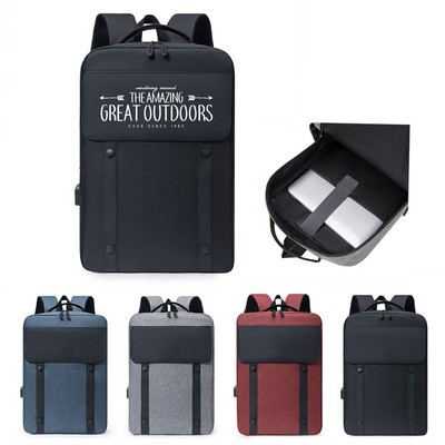 Large Capacity Business Laptop Backpack with Zip