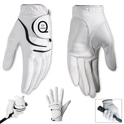 Sheepskin Leather Golf Glove-Doming Logo