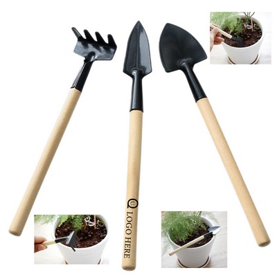 Compact Three-Piece Gardening Tools