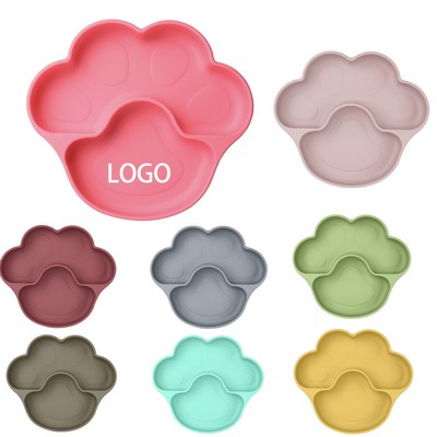 Baby Silicone Compartment Plate