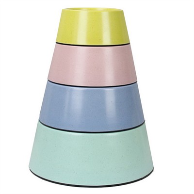 Anti Rollover Round Heighten Neck Protection Pet Bowl For Food or Water