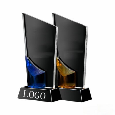 Engraved Crystal Trophy