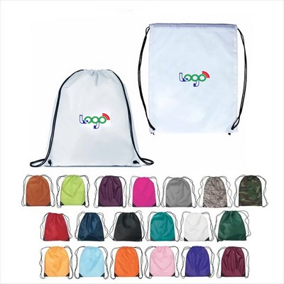 Full Color Drawstring Cinch Up Backpack