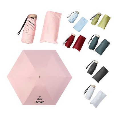 Small Umbrella For Purse With Pouch