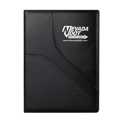 Signature Leatherette Padfolio with Interior Pockets & Notepad