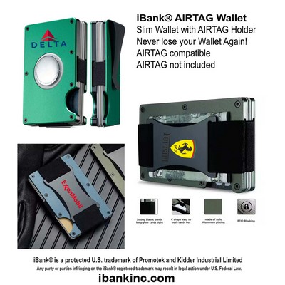 iBank ® AirTag-Compatible Slim Metal Wallet