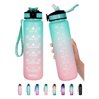 Time-Reminder Water Bottle with Lanyard