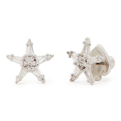 kate spade new york Starring Star Studs - Clear Silver