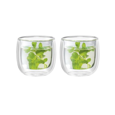 JA Henckels Sorrento 2-Piece Double-Wall Glass Tea Cup Set