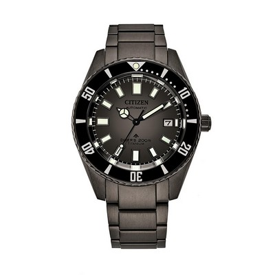 Citizen Watch Men's Promaster Dive Automatics Titanium Bracelet Watch Gray Dial