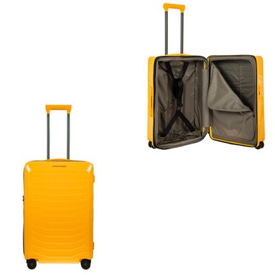 Bric's Porsche Roadster By Bric's 27 Inch Expandable Spinner Luggage - Racing Yellow