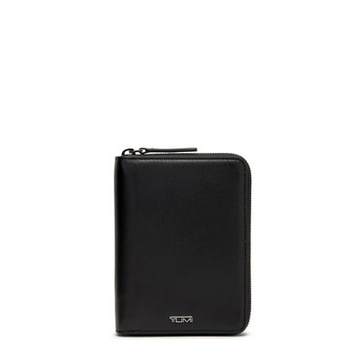 Tumi Belden Zip-Around Passport Case- Black Leather