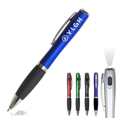 Twist Activated Pen With Flashlgiht