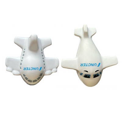 Light Grey PU Foam Aircraft Toy Decompression Model Decoration