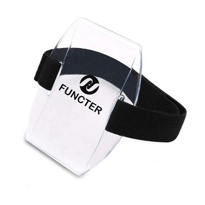 Portable Arm Badge ID Card Holder