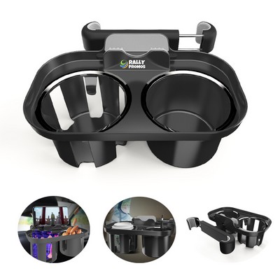 Backseat Double Hole Drink Food Tray Car Back Seat Cup Holder
