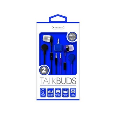Sentry Talkbuds 2 Pack - (Blue And Gray)