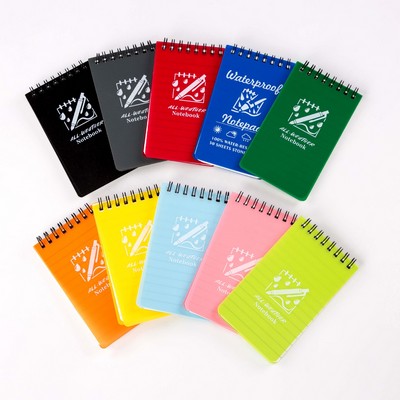 3" x 5" Waterproof Spiral Jotter Notebook