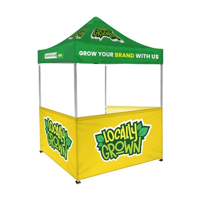 6'x6' Tent Canopy with frame and three half wall