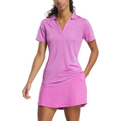 FootJoy Women's Short Sleeve Open Collar Stripe Shirt