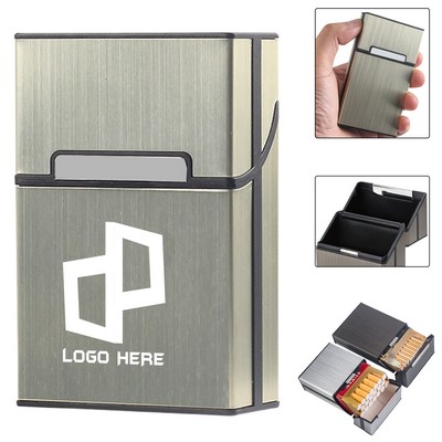 Flip-Top Aluminum Cigarette Case