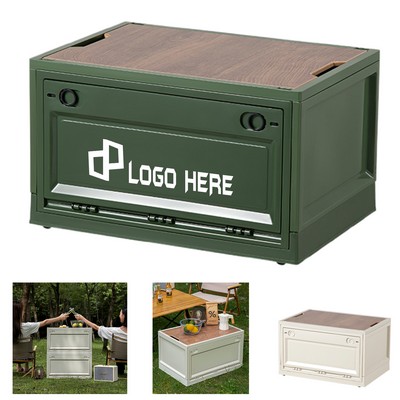 Plastic Foldable Storage Wheeled Box Organizer