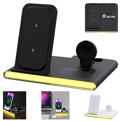 4-In-1 Wireless Desk Charger W/ Pen Holder