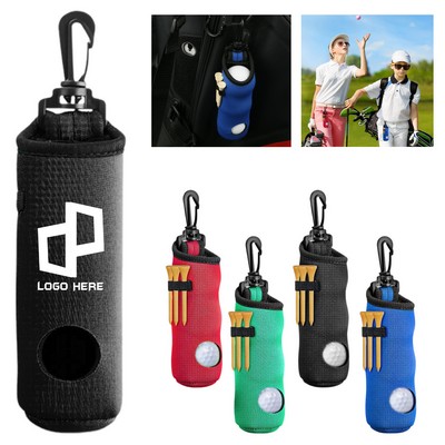 Neoprene Golf Ball And Tee Pouch