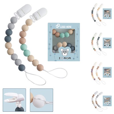 Silicone Baby Pacifier Clips Chain Lanyard