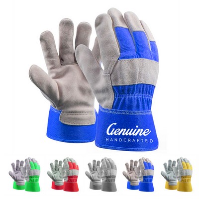 Heavy Duty Leather Palm Work Gloves