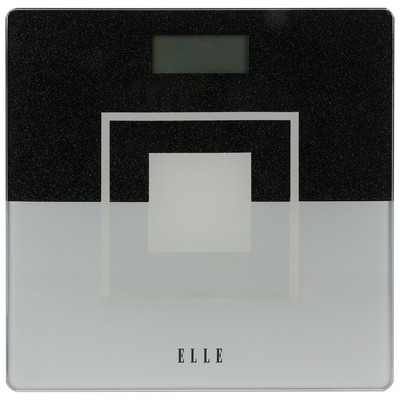 Health, Beauty & Fitness Elle Bathroom Digital Scale - Black/White