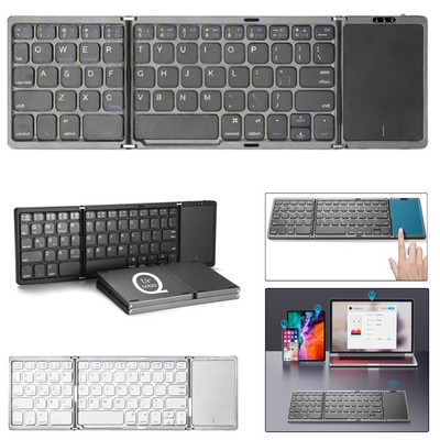 Foldable Bluetooth Keyboard W/ Touchpad