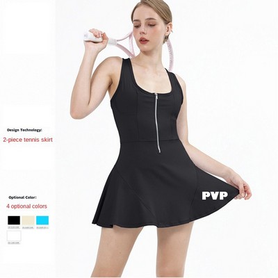 Jumpsuit Gym Women Tennis Dress