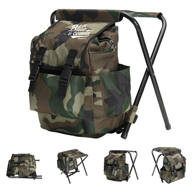 Cooler Backpack with Folding Chair
