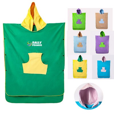 Microfiber Towel Fabric Beach Quick Drying Bath Hooded Robe