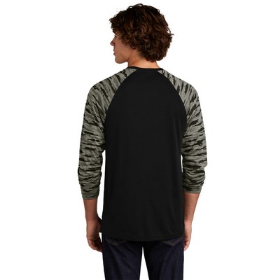 Sport-Tek Drift Camo Colorblock Long Sleeve Tee