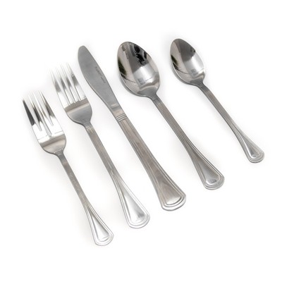 BergHoff Two-Tone Matte 20Pc Flatware Set 18/0 Ss, Serv For 4