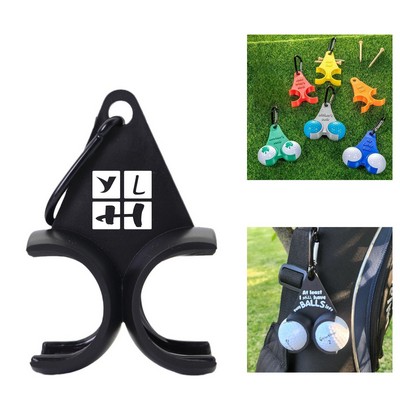 Golf Ball Holder Keychain w/ Carabiner