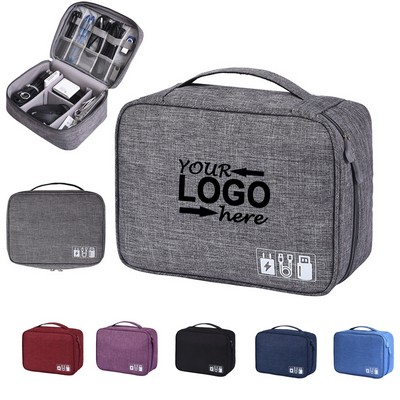 Cable Travel Electronics Organizer Bag