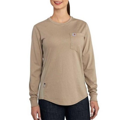 6.75 Oz. Carhartt® Flame Resistant Force Relaxed Fit Midweight Long-Sleeve Pocket T-Shirt